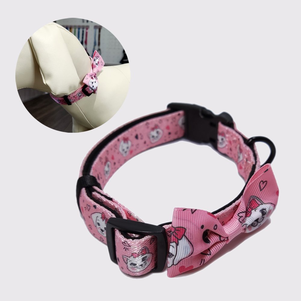 Fashion Cute Bowknot Decorative Custom Printing Pattern Polyester Bow Tie Collars For Pet Dog Cat