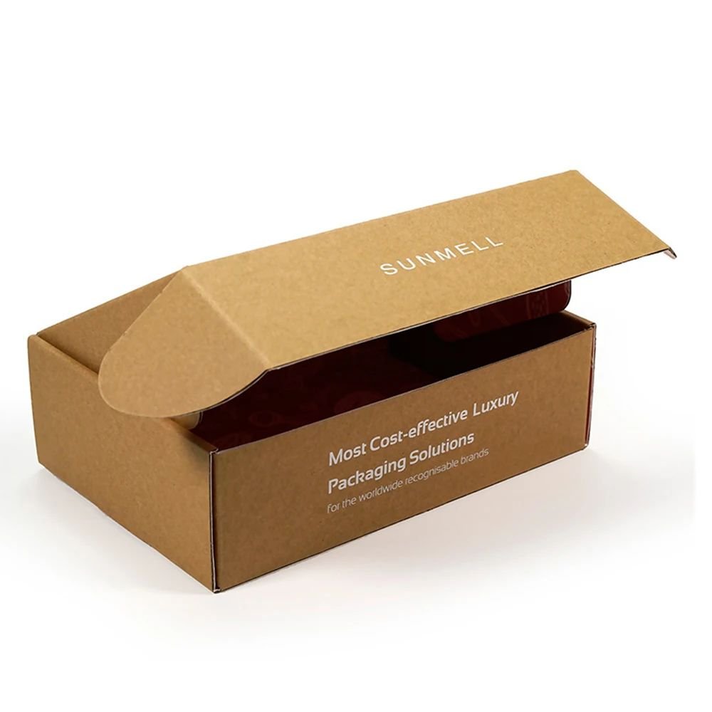 custom design printing shipping box white corrugated delivery carton mailer box