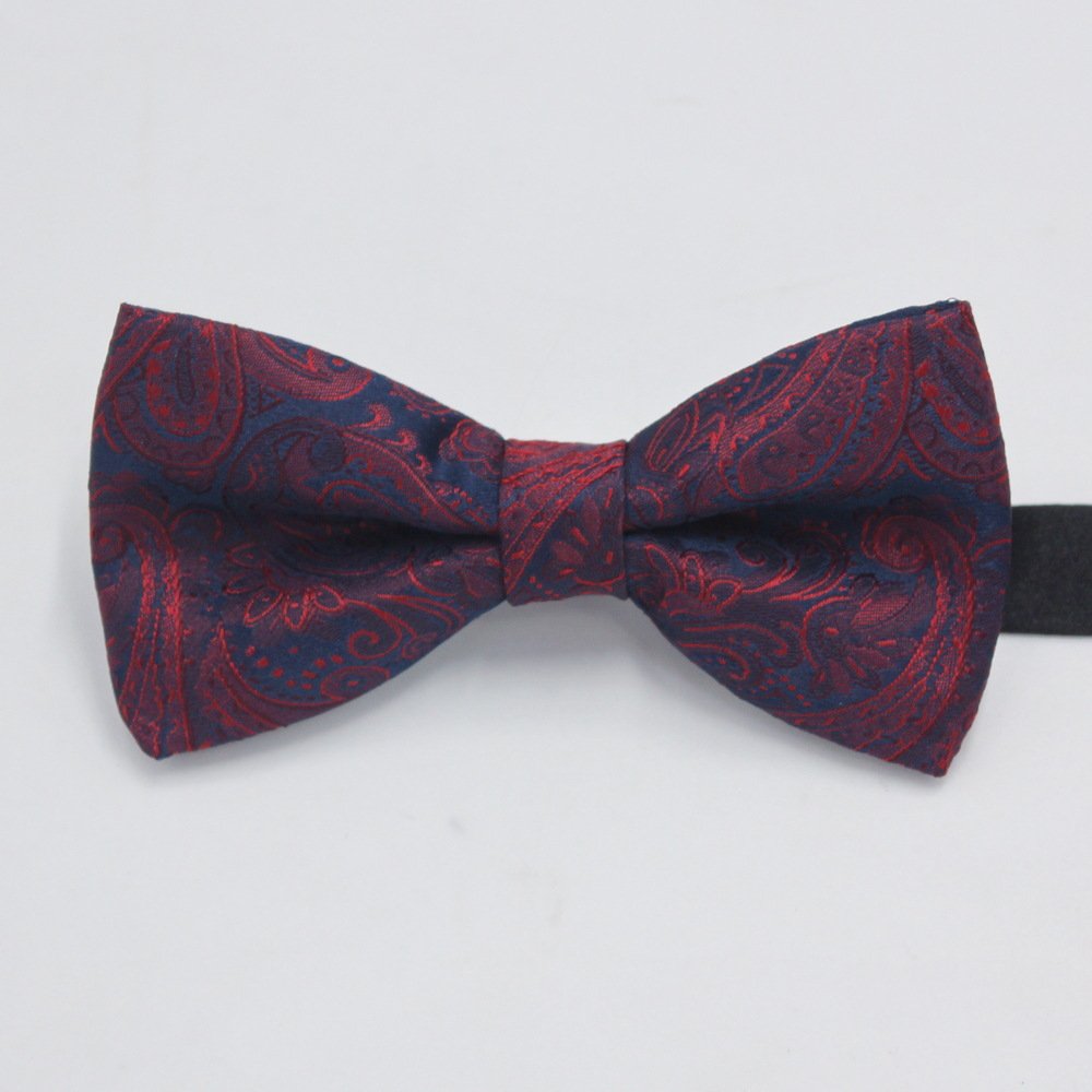 Factory Direct Best Man Bow Tie for Men Korean English Wind Red Black Single Fold Polyester Silk Tie Men's Fashion Accessory