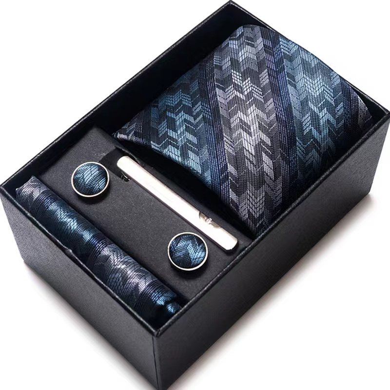 Manufacturer 2024 Wholesale Necktie Set For Men Business Luxury Men Tie Sets In Gift Box