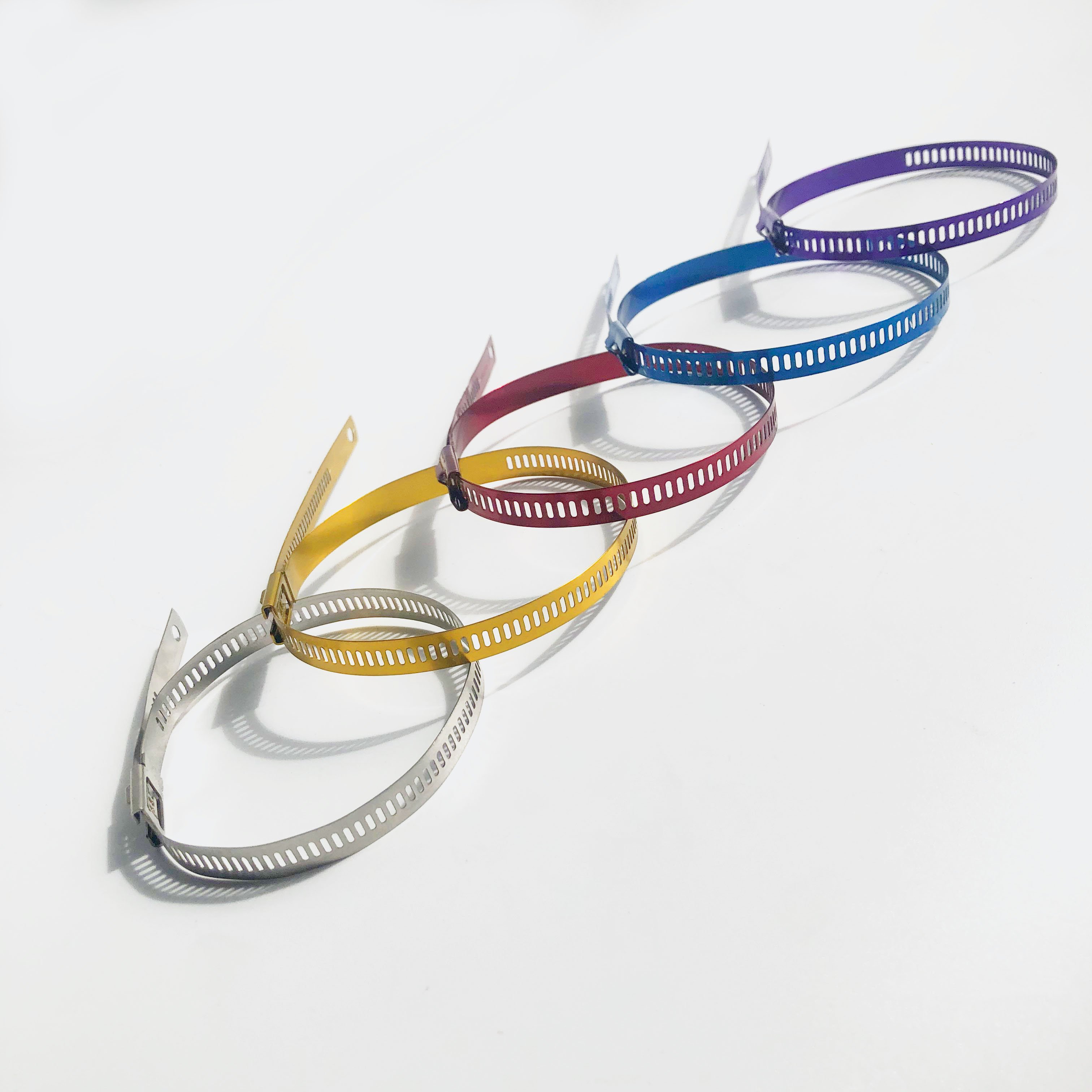 304/316 Stainless Steel Epoxy Coated Ladder Type Cable Tie 7x500mm