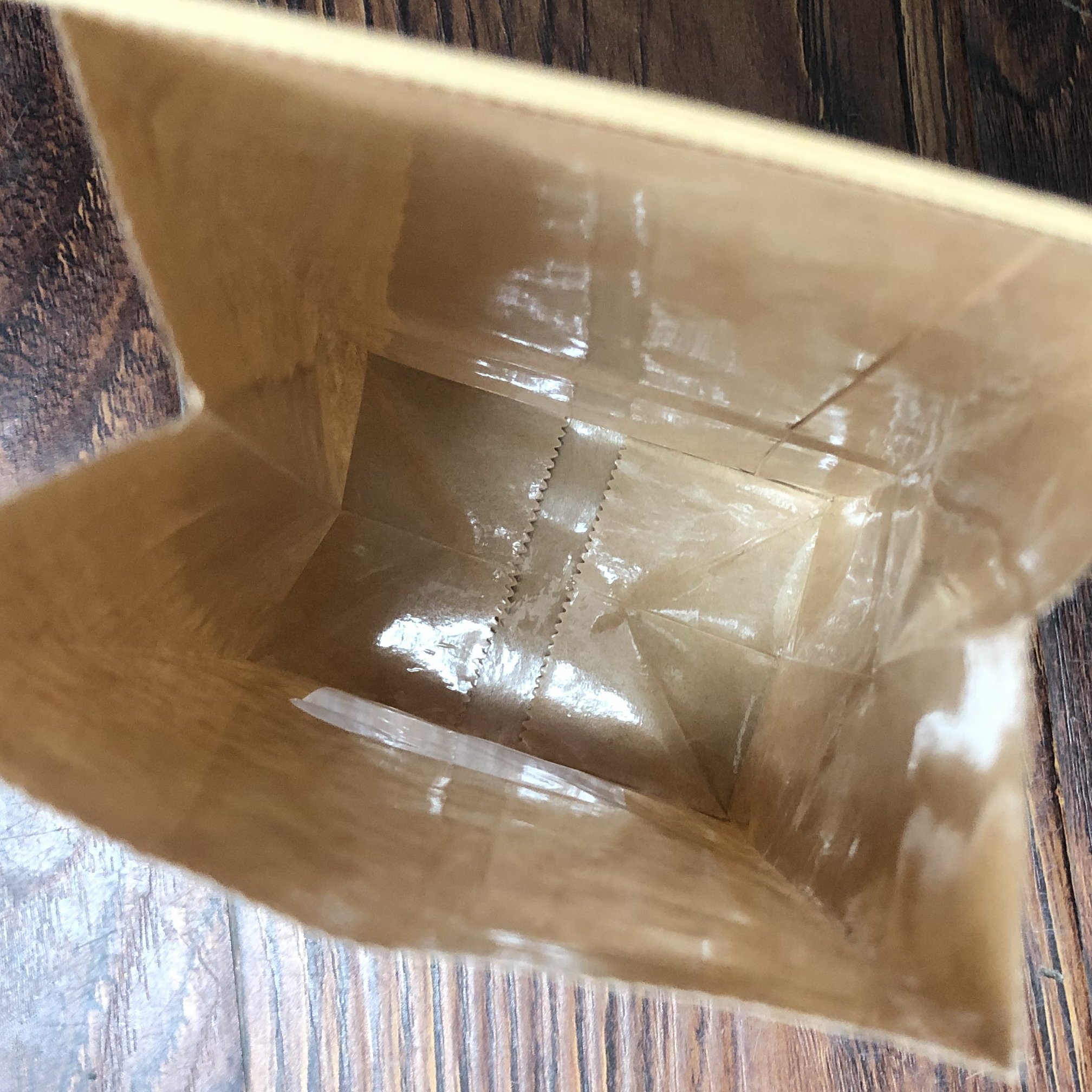 Brown Paper Food Bag Flat Bottom Coffee Cookie Dessert Tin Tie Paper Bag With Clear Window