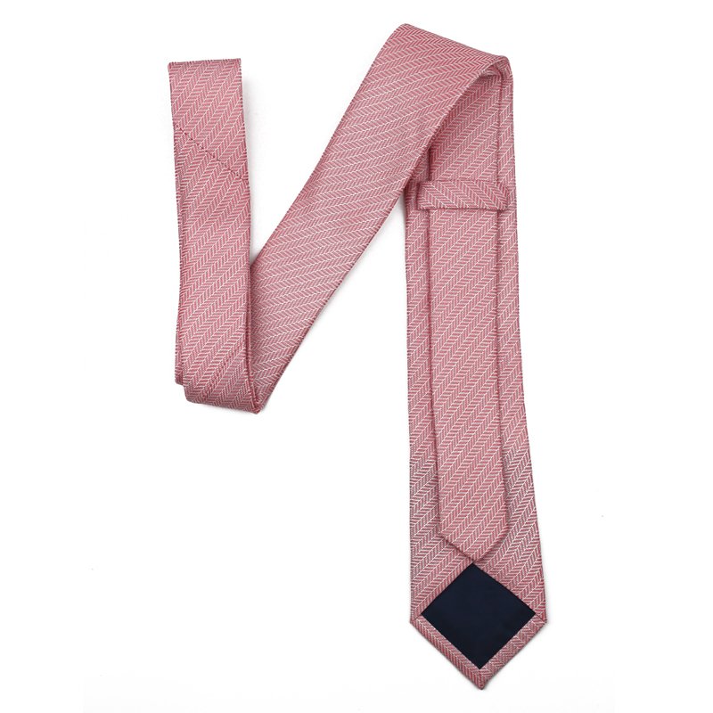 New Hot Pink Wedding Neck Tie Classic Polka Dot Woven Jacquard Neckties For Men