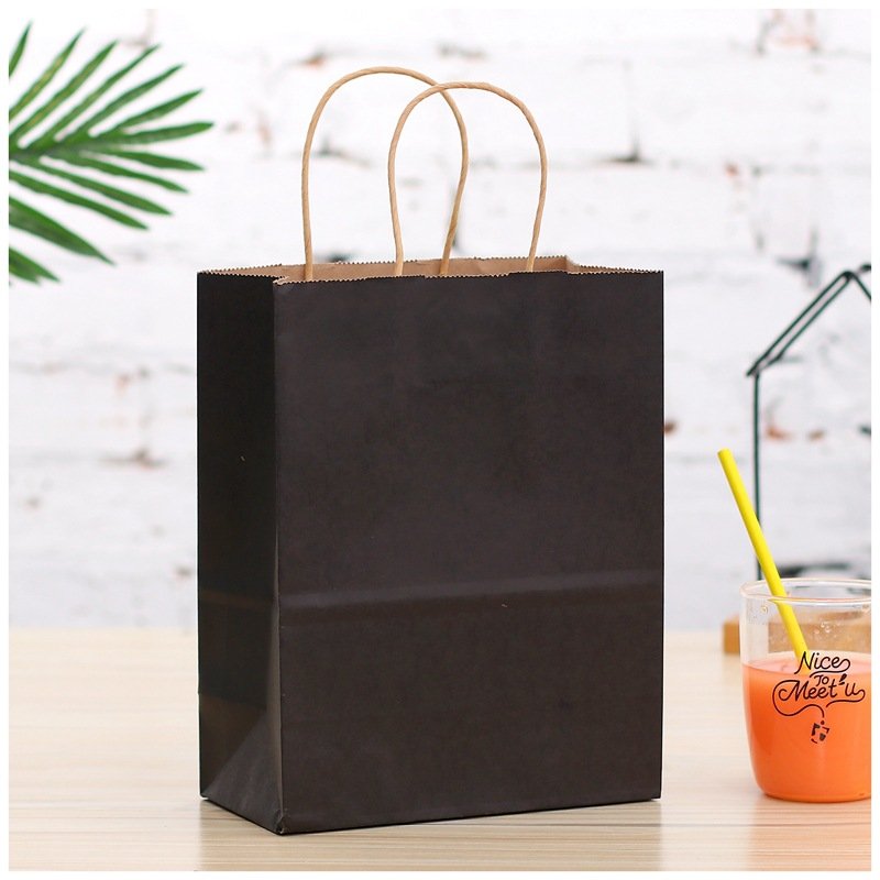 Wholesale Handiness Low MOQ Quantity Is With Preferential Treatment Kraft Paper Shopping Bag