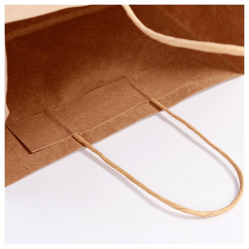 Wholesale Handiness Low MOQ Quantity Is With Preferential Treatment Kraft Paper Shopping Bag
