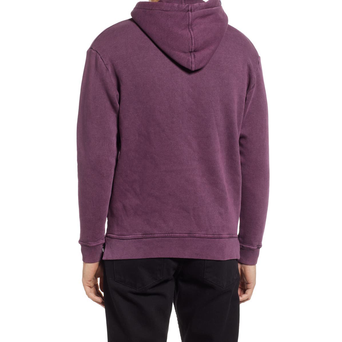 High Quality 100% Cotton Acid Washed Hoodie Vintage Style High Street Series Winter Fleece with 3D Embroidered Logo XS Size
