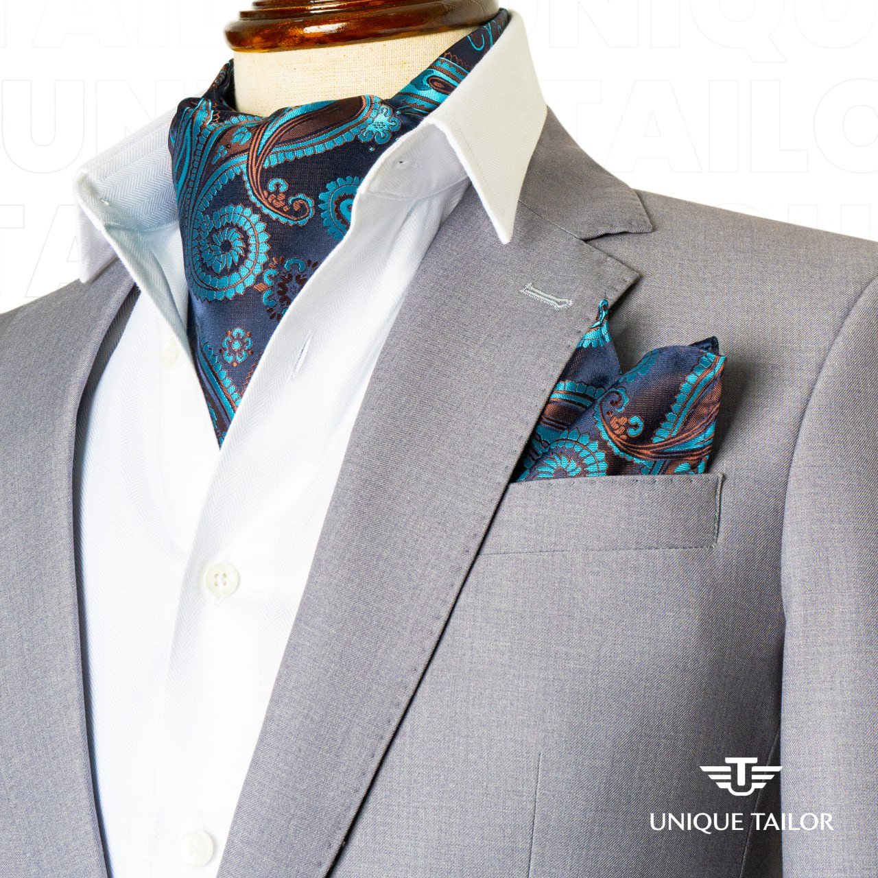 Popular Handmade custom formal casual OEM service Ascot Ties and Hanky and accessories breathable sophisticated man's 2023 Ties