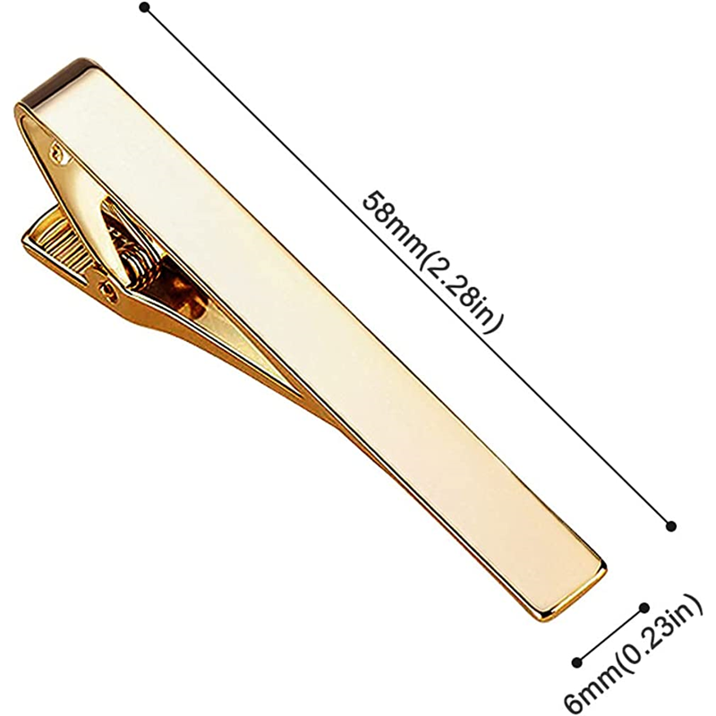 Tie Clips for Men,Classic Tie Clip Necktie Tie Bar Pinch Clips Suitable for Wedding Anniversary Business and Daily Life