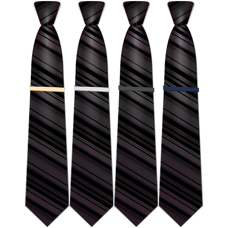 Tie Clips for Men,Classic Tie Clip Necktie Tie Bar Pinch Clips Suitable for Wedding Anniversary Business and Daily Life