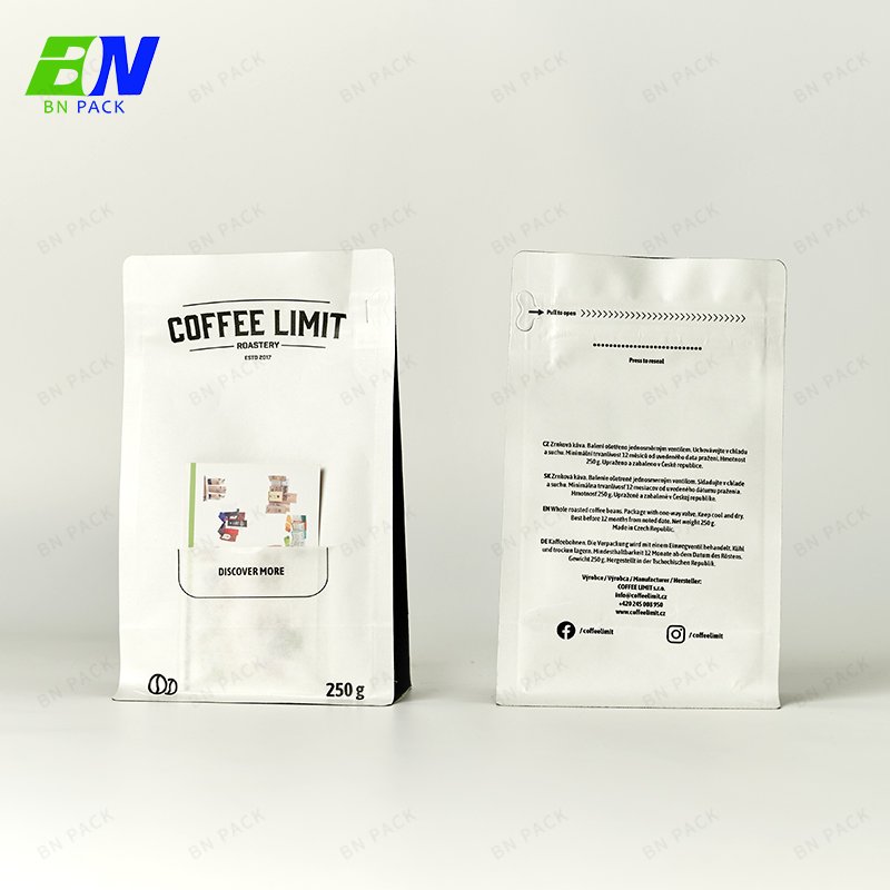 250g 500g 1kg Flat bottom pouch Custom Empty Coffee Bags Custom Printed, Coffee Beans Packaging Bags