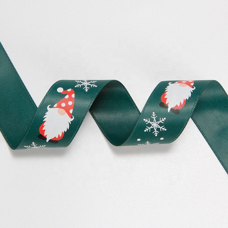 E-Magic Customized Christmas Tree Pendant Gift Ribbon Rolls Satin Tie Ribbon Christmas Ribbon