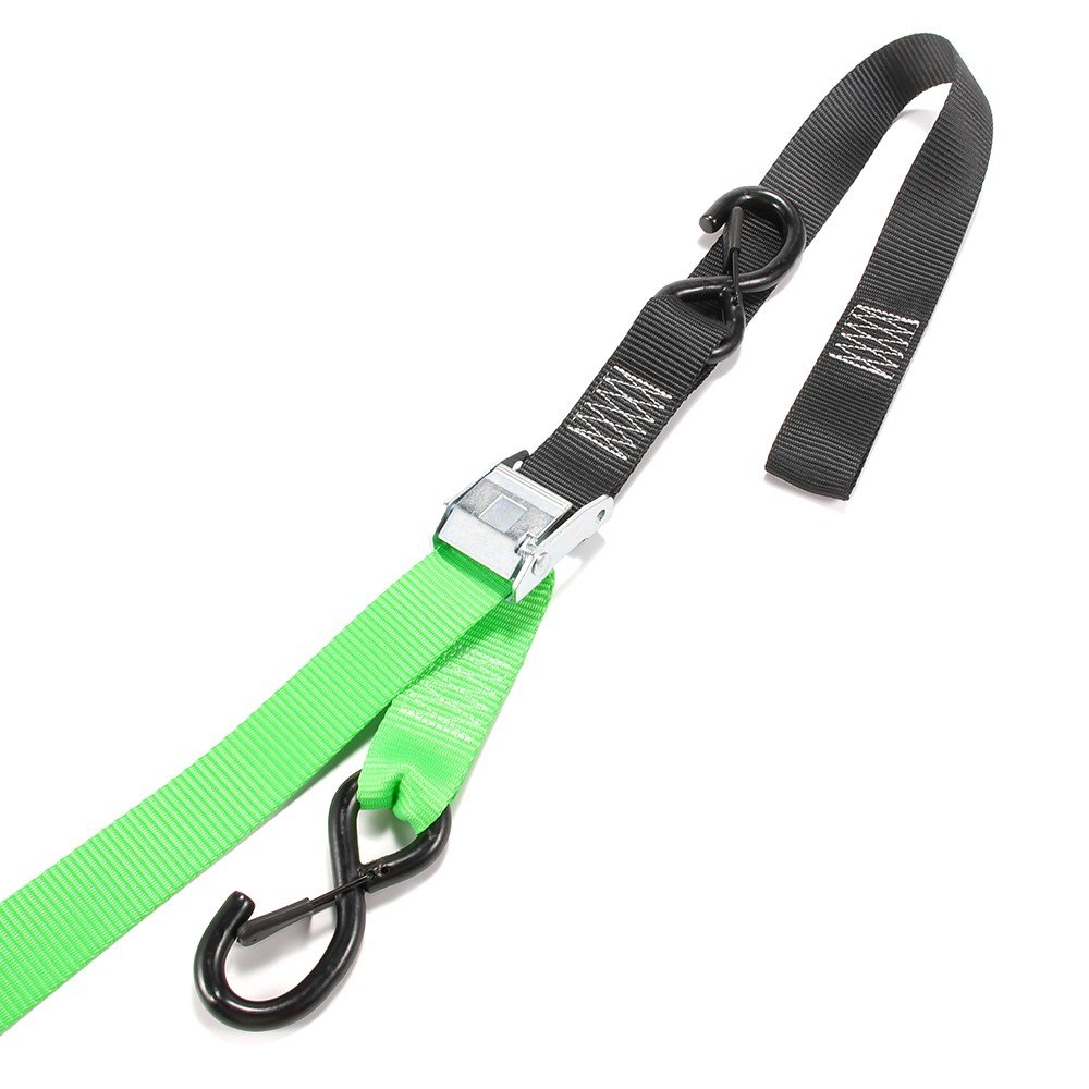 38mm 550kg Tie Down Strap Motorcycle Cam Strap Tie Down Belt for ATV Motorcycle with Soft Tie Close Latch S Hook