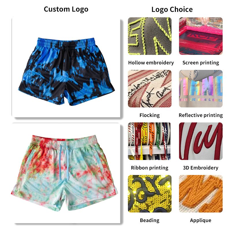 New Style Sublimation Plain Polyester Street Wear 5 Inch Mesh Shorts Plus Size Gym Blank Basketball Custom Mesh Shorts