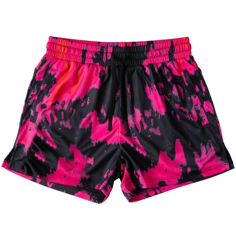 New Style Sublimation Plain Polyester Street Wear 5 Inch Mesh Shorts Plus Size Gym Blank Basketball Custom Mesh Shorts