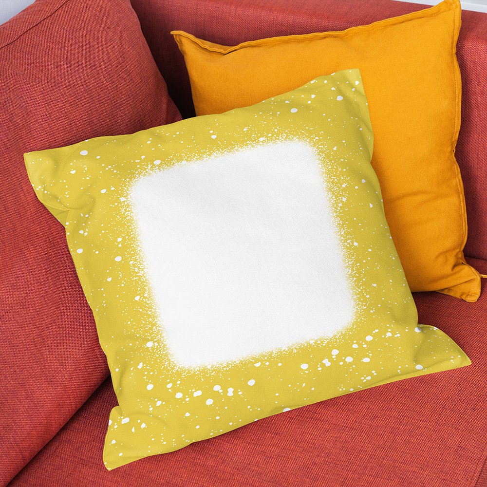 Wholesale printing Christmas DIY Deco Tie Dye Polyester Pillow Cover Custom Logo Sublimation Faux Bleached Blank Pillow Case