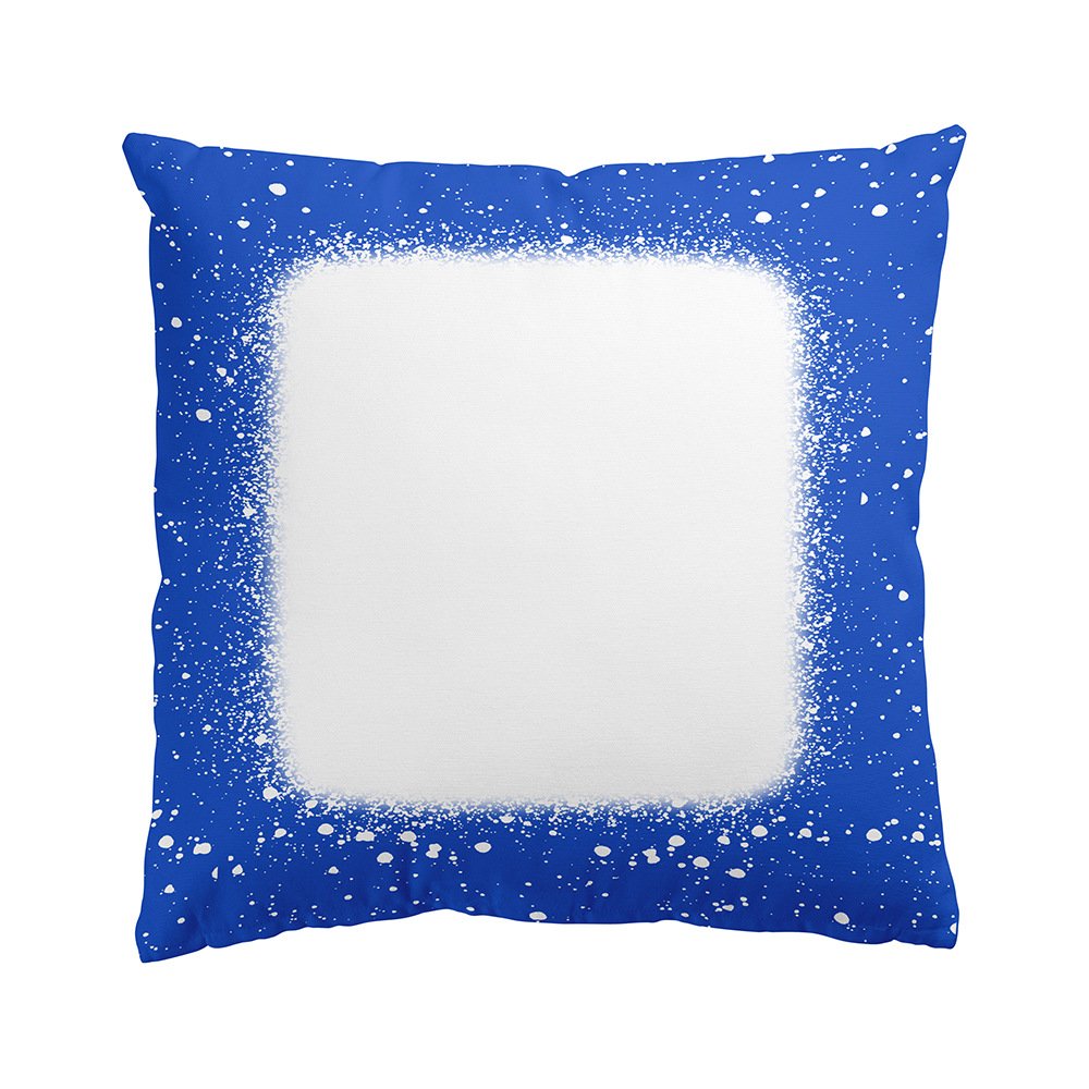 Wholesale printing Christmas DIY Deco Tie Dye Polyester Pillow Cover Custom Logo Sublimation Faux Bleached Blank Pillow Case