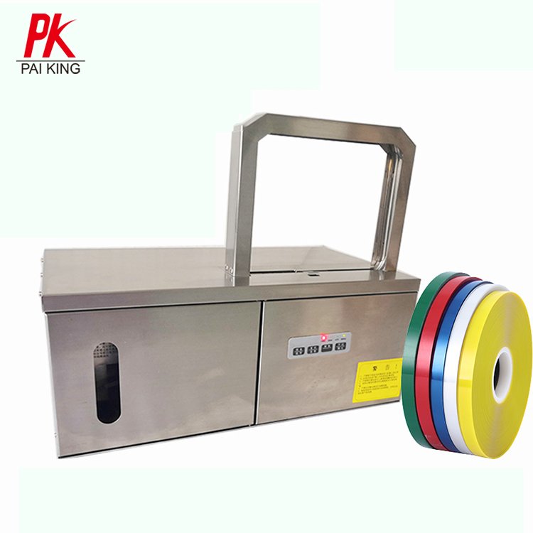 Automatic binding tie machine vegetables food wire OPP Tape Strapping Machine