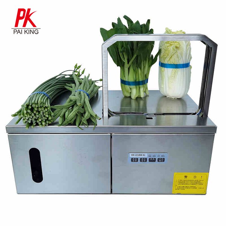 Automatic binding tie machine vegetables food wire OPP Tape Strapping Machine