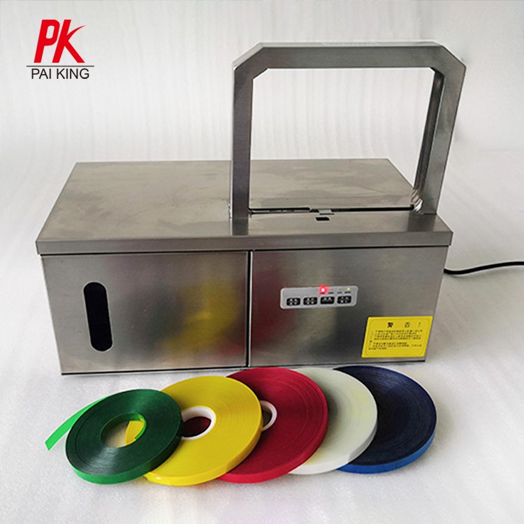 Automatic binding tie machine vegetables food wire OPP Tape Strapping Machine