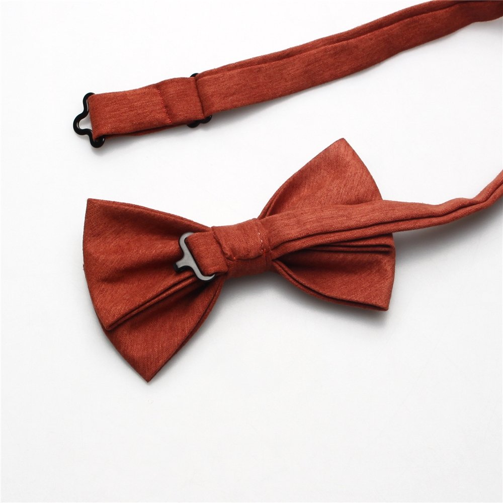Wholesale High Quality Stylish Bowties Solid Color Polyester Bow Ties