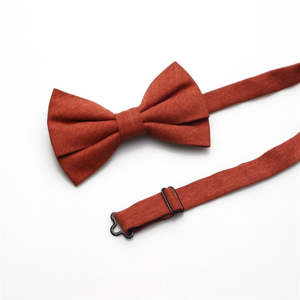 Wholesale High Quality Stylish Bowties Solid Color Polyester Bow Ties