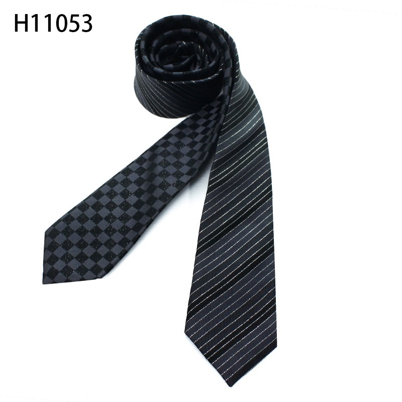 Fashion Men Designer Available On Both Sides Reversible Neckties Business Party Skinny Narrow Ties For Gentleman