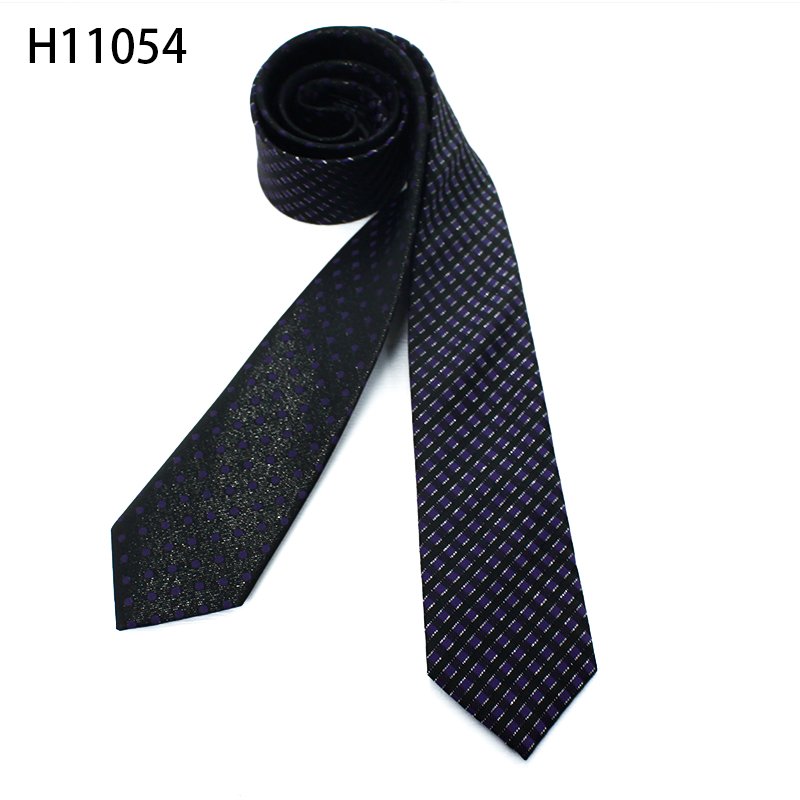 Fashion Men Designer Available On Both Sides Reversible Neckties Business Party Skinny Narrow Ties For Gentleman