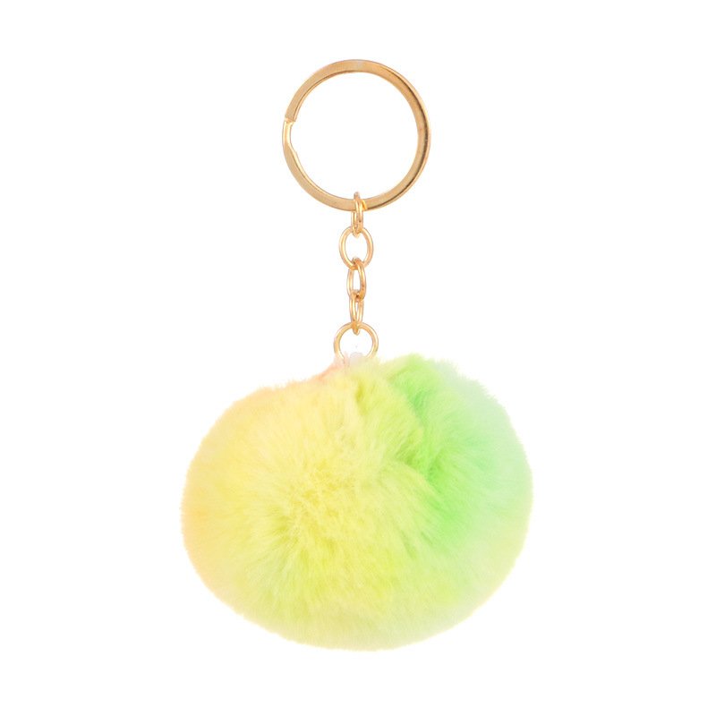 8cm tie-dye color hairball car pendant hairball pendant