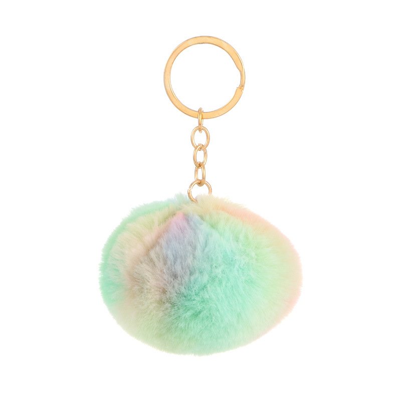 8cm tie-dye color hairball car pendant hairball pendant