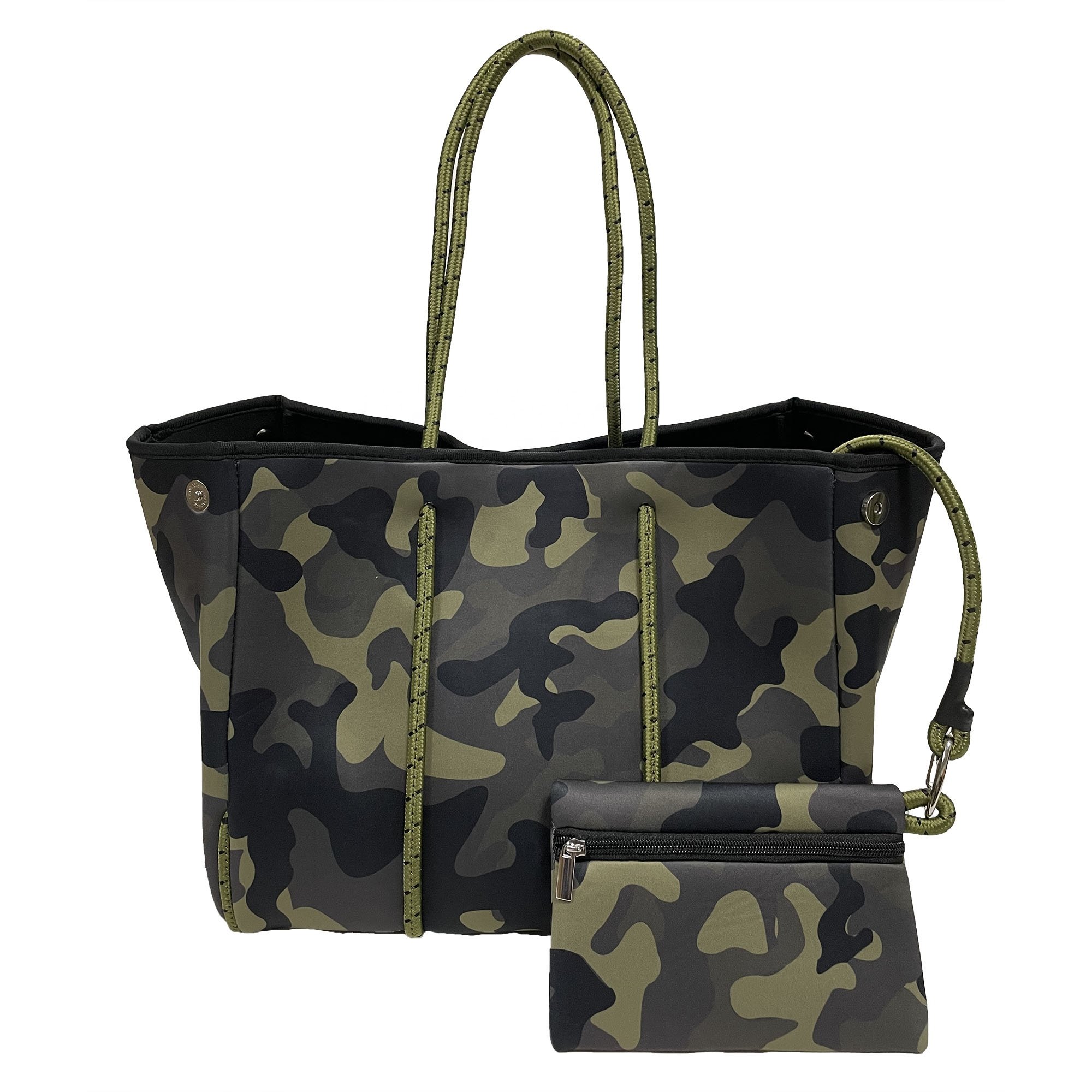 Dropshipping Waterproof Custom Logo Printed Large Shoulder Cooler Bag Women Neoprene Beach Tote Bag