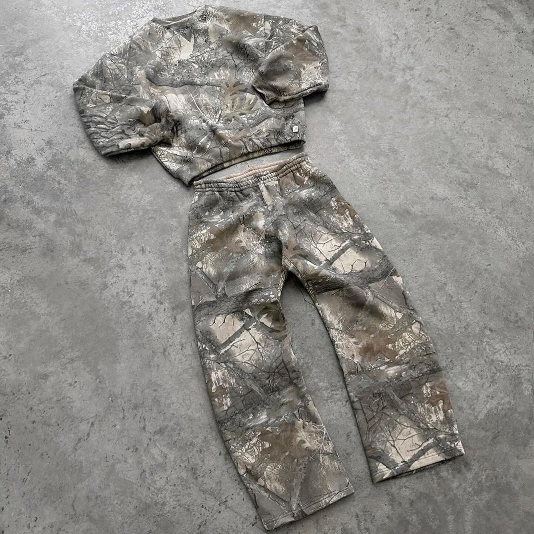 OEM Custom Pullover Boxy 100% Cotton Dtg Print Vintage Camouflage Hoodie Men Real Tree Heavy Hunting Hoodie