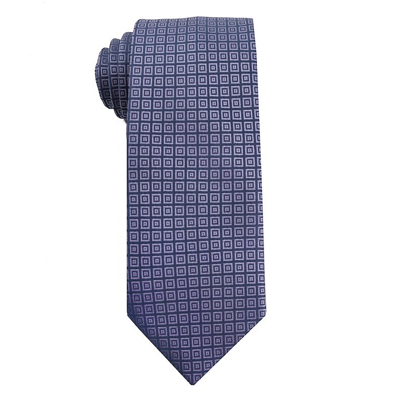 Navy blue high density business formal tie for men, Men's suit tie made of 100% polyester, Men's luxury ties stock