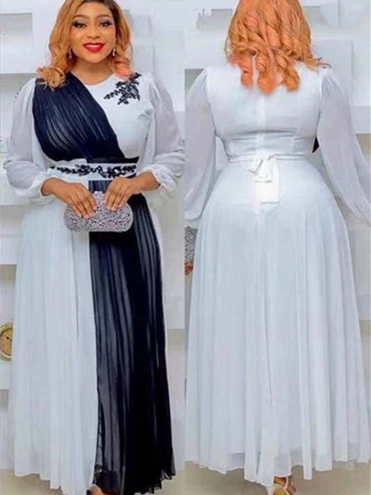 Plus Size African Party Dresses Summer Chiffon Maxi Long Dresswomenant Kaftan Muslim Gown Ladies Clothing for Women 2023 New