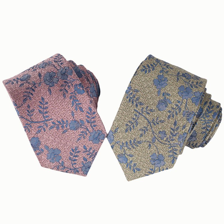 2024 Chinese Factory Custom/Wholesale 100% Silk Neck Tie High Quality Handmade Cheap Flower Pattern Necktie For Business Men