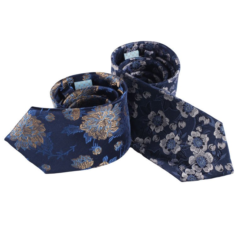 2024 Chinese Factory Custom/Wholesale 100% Silk Neck Tie High Quality Handmade Cheap Flower Pattern Necktie For Business Men