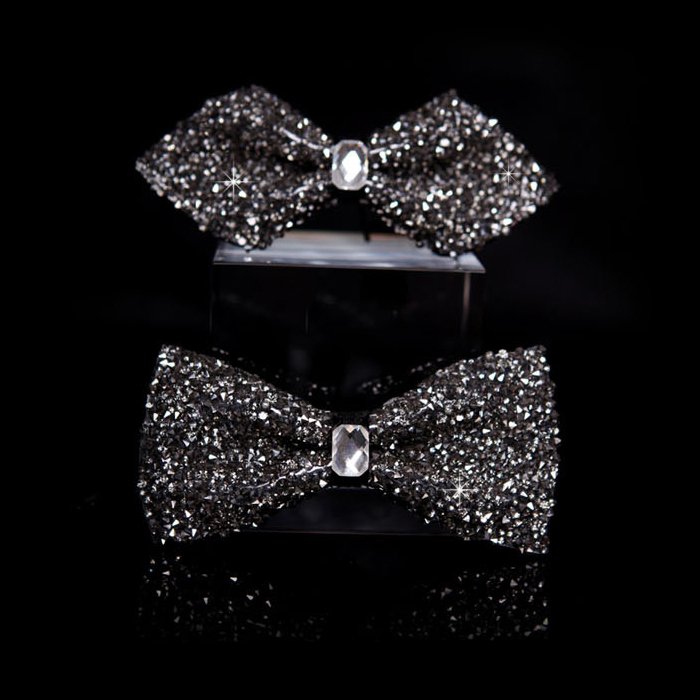 Wholesale Handmade Rhinestones Party Diamond Men Bow Tie