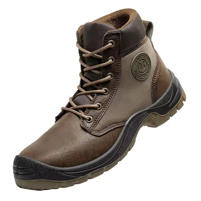 Customized Men's Safety Boots Puncture-Resistant Steel Toe for Year-Round Work Summer or Winter Protective Shoes