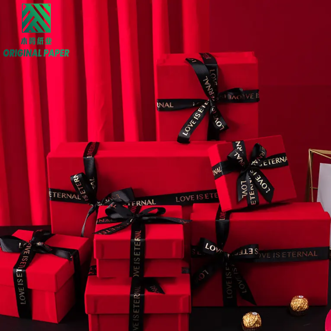 Wholesale Large Luxury Modern Elegant Style Customized High-Quality Lid and Bottom Boxes for Wedding Christmas