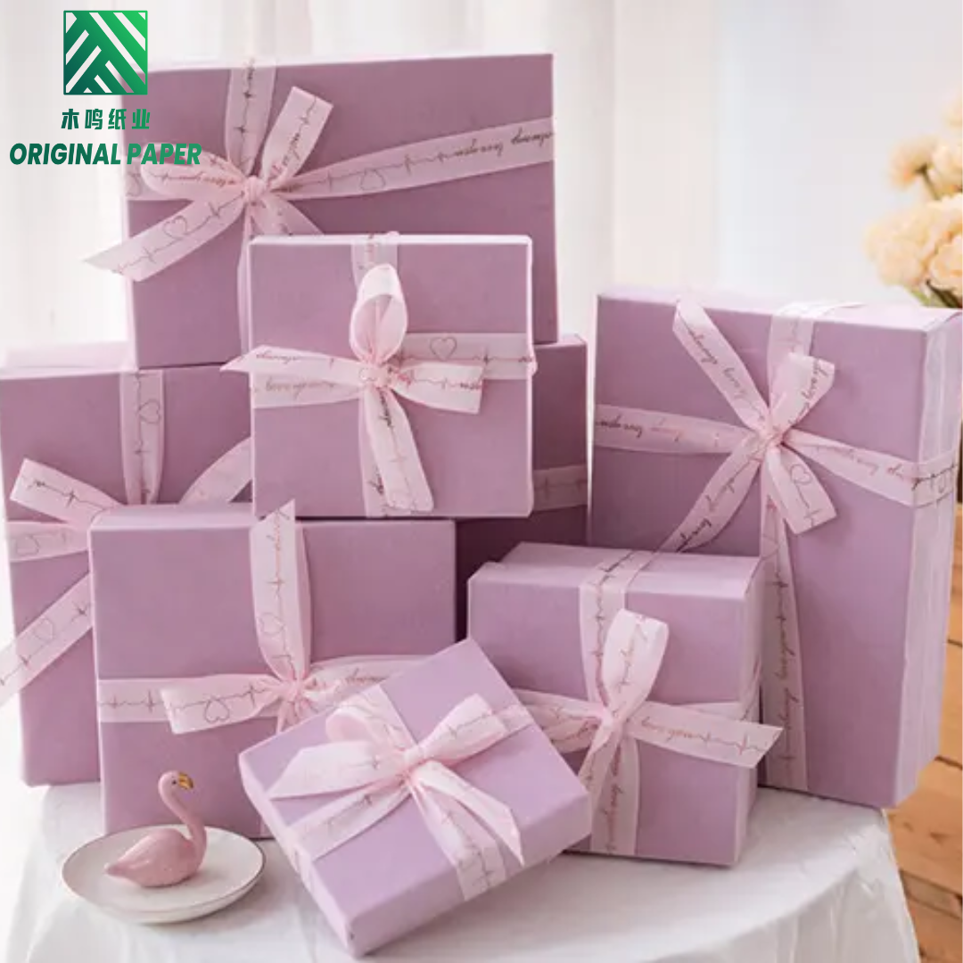 Wholesale Large Luxury Modern Elegant Style Customized High-Quality Lid and Bottom Boxes for Wedding Christmas