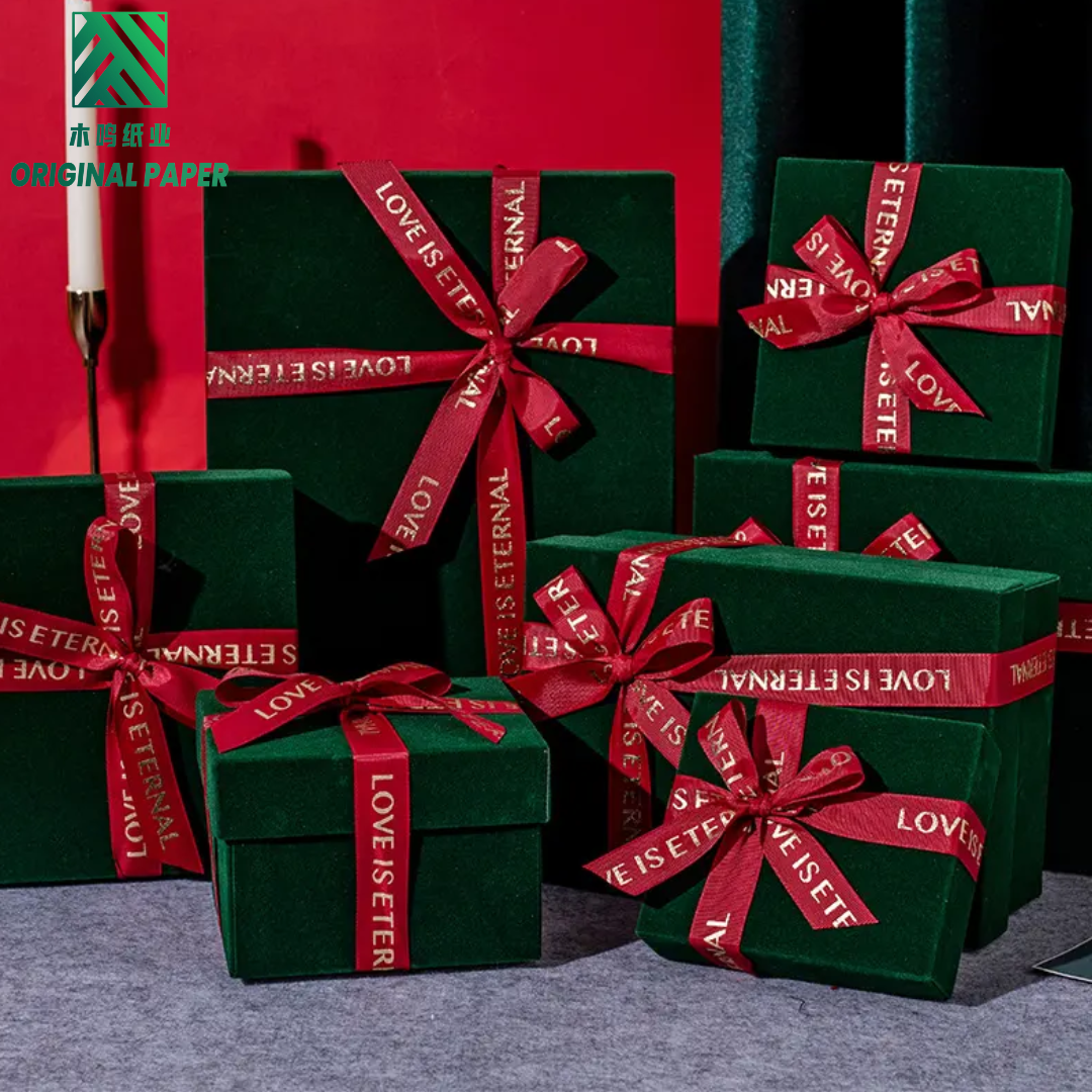 Wholesale Large Luxury Modern Elegant Style Customized High-Quality Lid and Bottom Boxes for Wedding Christmas