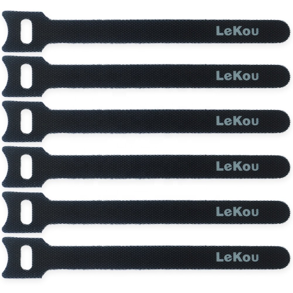 Double Sided Reusable Straps Cord Wraps Hook and Loop Cable Ties
