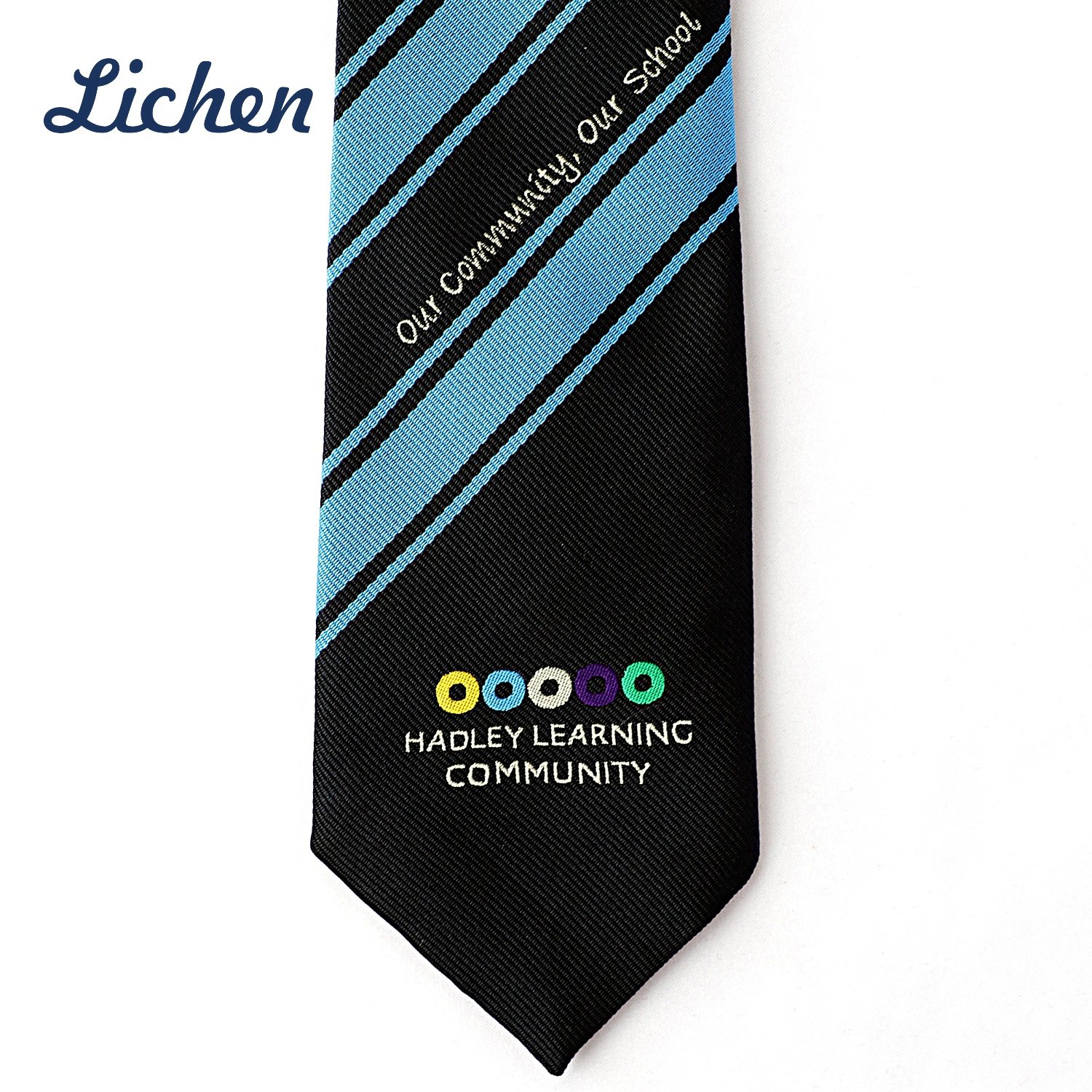 Blue Black Polyester Neckties Plain Security Knot Gravata Clip on Tie for Mens Luxury Ties