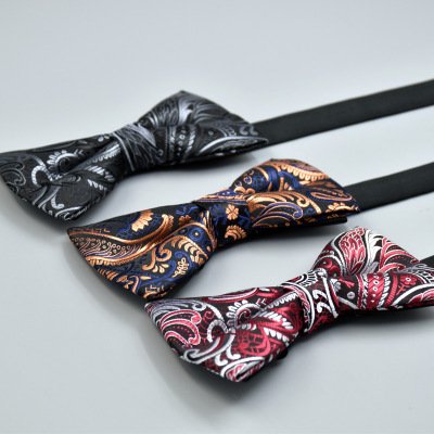 Wholesale Men's bow tie business interview banquet host bow tie flower manufacturers spot private custom