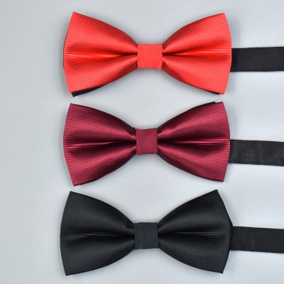 Wholesale Men's bow tie business interview banquet host bow tie flower manufacturers spot private custom
