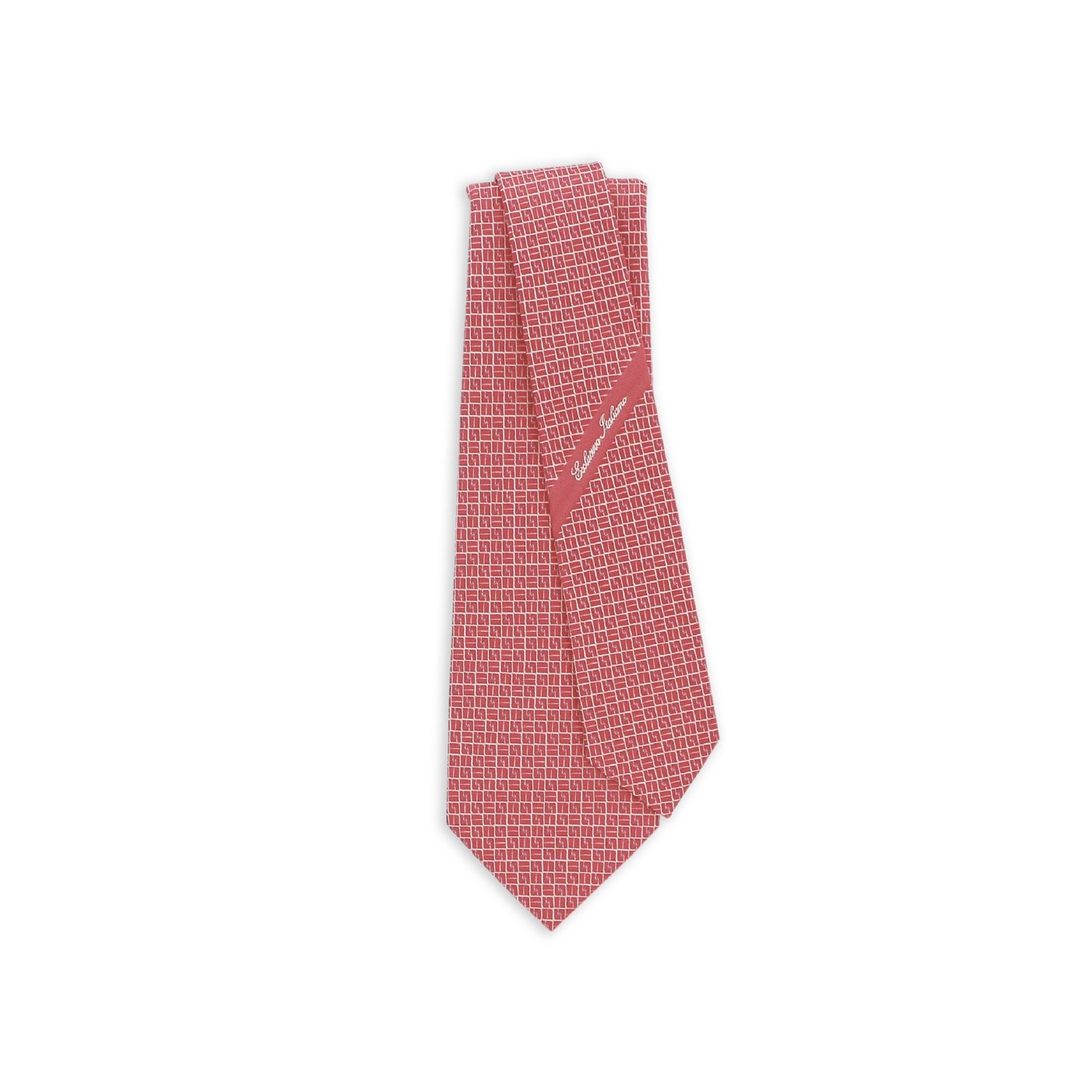 Premium 100% Silk 7 Fold Ties Italian - Jacquard Weave Firenze Bright Pink - Elegance and Luxury for Every Occasion
