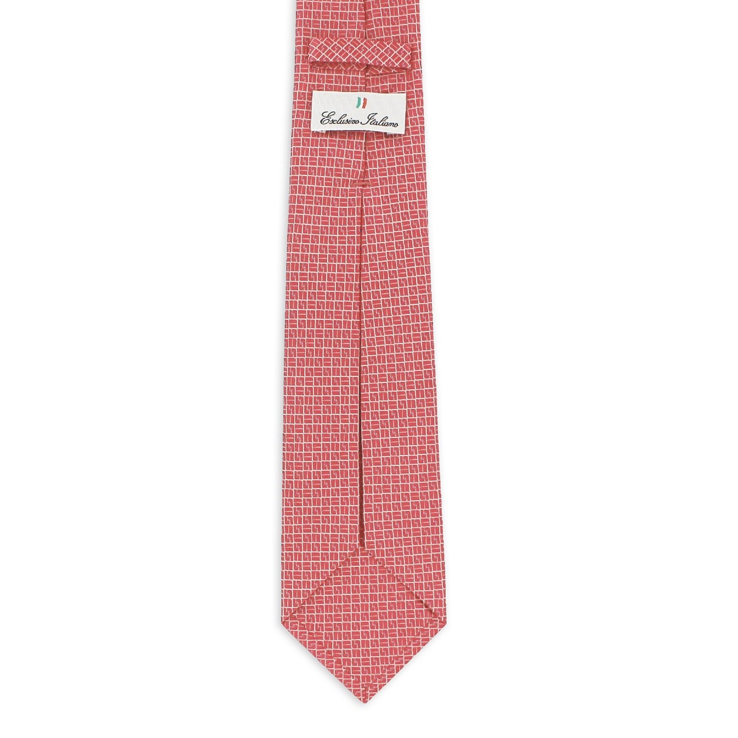 Premium 100% Silk 7 Fold Ties Italian - Jacquard Weave Firenze Bright Pink - Elegance and Luxury for Every Occasion