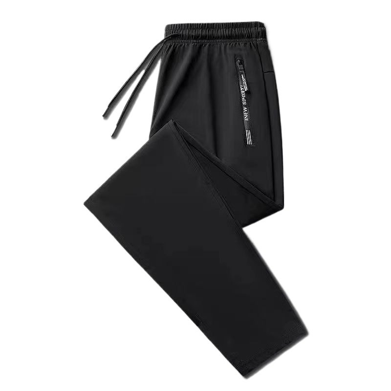 Wholesale Private Label Gym Wear Athleisure SweatPants Elastic Summer Breathable Ice Silk Breathable Comfortable Men Pants