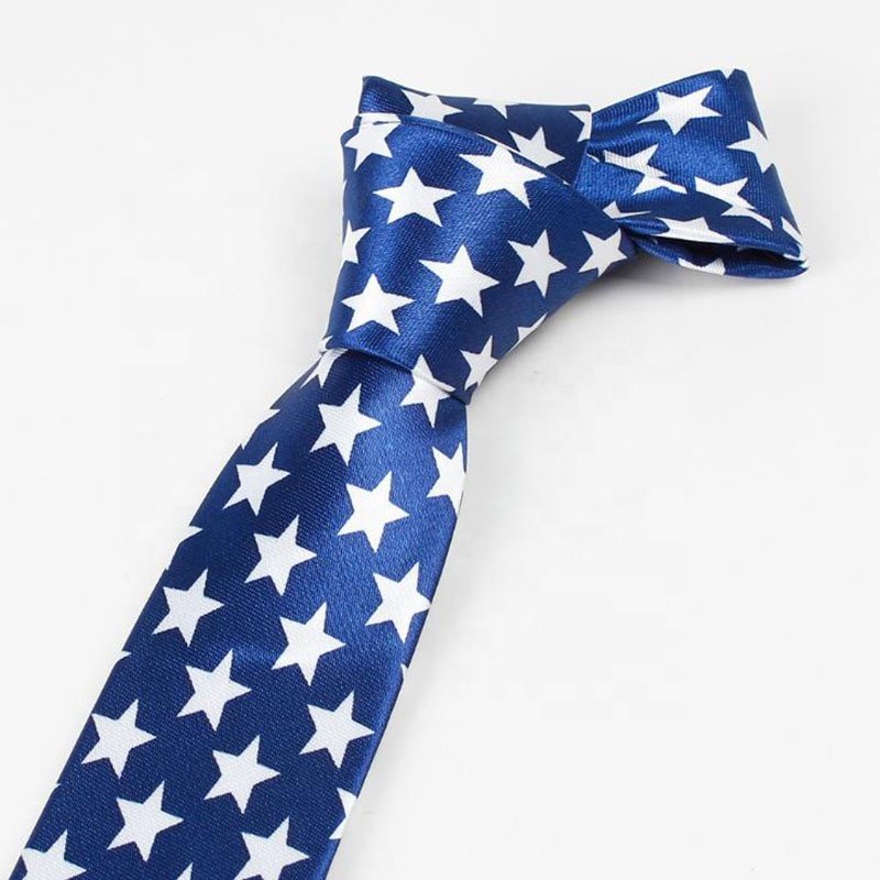 classic mens usa american national flag neck ties for independence day