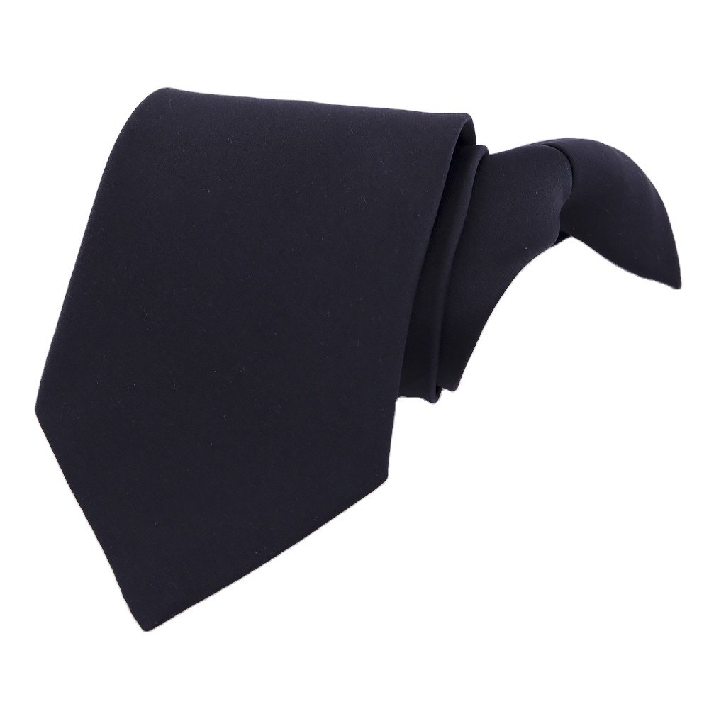 RunLin Factory Wholesale Luxury Modern Handmade Customized Business Solid clip Ties for Men