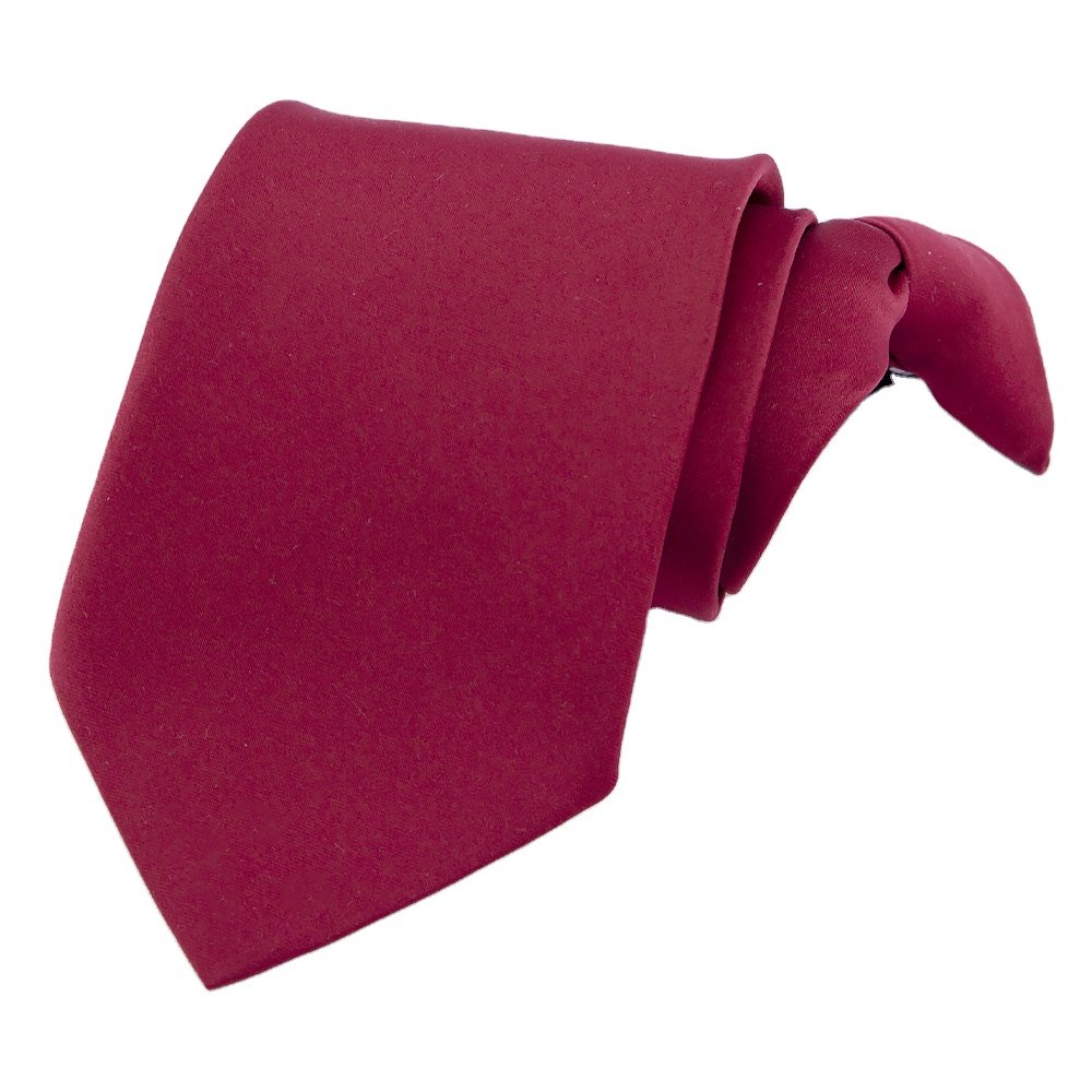 RunLin Factory Wholesale Luxury Modern Handmade Customized Business Solid clip Ties for Men